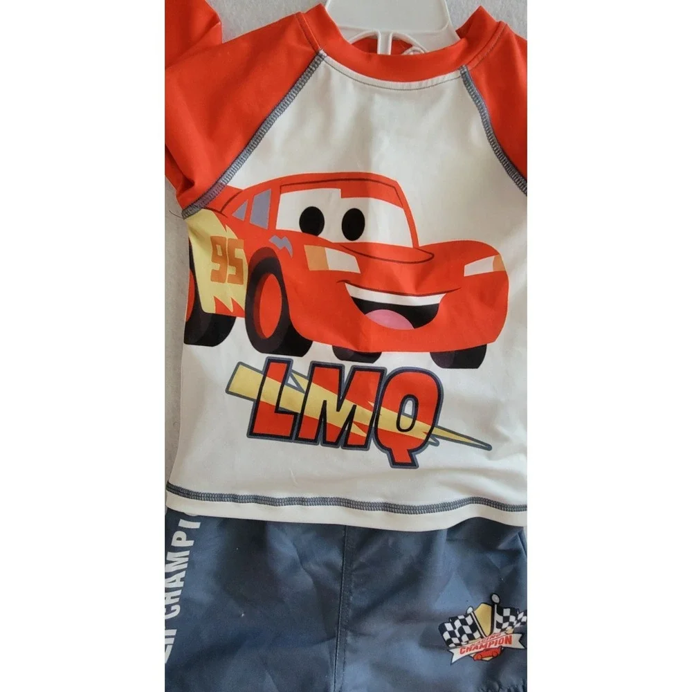 Disney Cars Lightning McQueen Baby Guard and Swim  Outfit Set Multicolor 24 Mont
